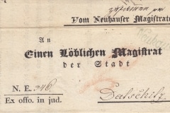 18.4.1837, úřední dopis z Jindřichova Hradce do Dačic