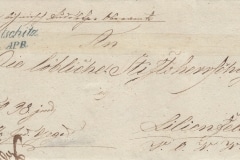 4.4.1847, úřední dopis, razítko A.8-j zelené